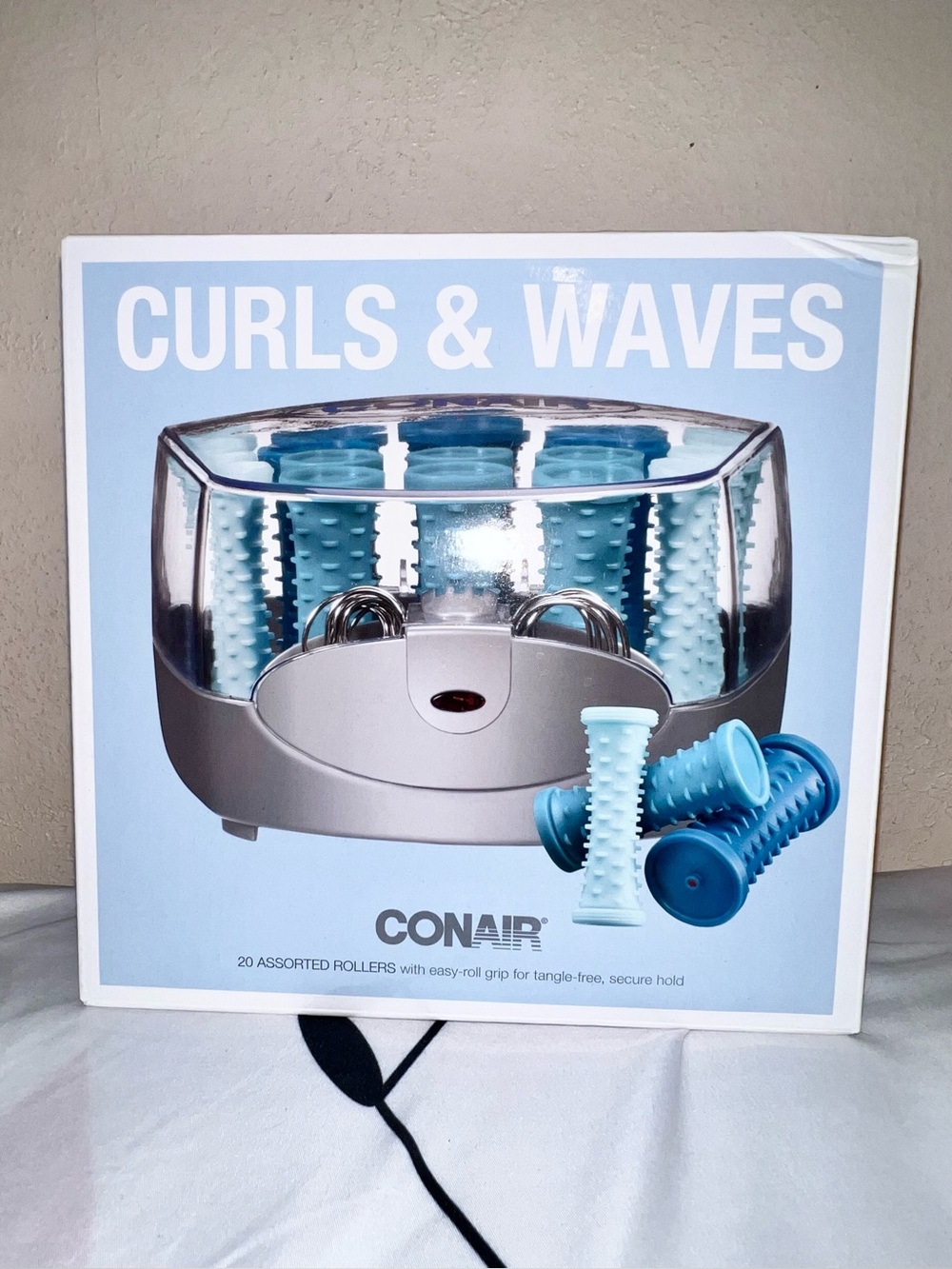 Conair Compact Hair Setter: 20 Multi-Sized Hot Rollers, Blue HS34XAM